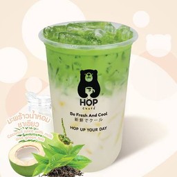 มะพร้าวน้ำหอมนมชาชาเขียว