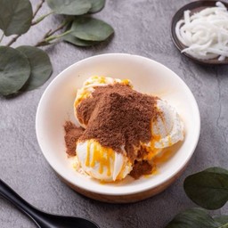 ไอติมกะทิมะพร้าวอ่อนไข่แข็งภูเขาไฟ