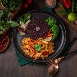 ต้มยำผัดแห้ง+ข้าว