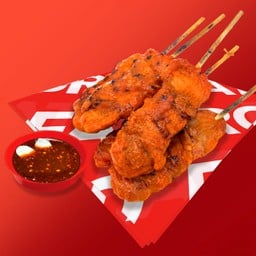 ชุดอกไก่ซอสแดงย่าง 5 ไม้ + ข้าวเหนียว 1 ห่อ ฟรี น้ำเปล่า