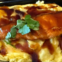 66.ข้าวไข่ข้นเทอริยากิซีฟู๊ด,แซลมอน