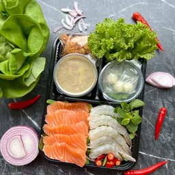 กุ้ง+ม่อนนมสดซีฟู้ด