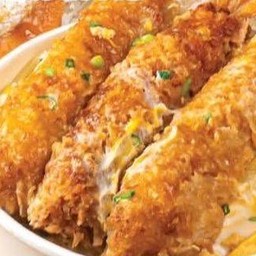 ข้าวหน้ากุ้งทอดใส่ซอสเทอริยากิ