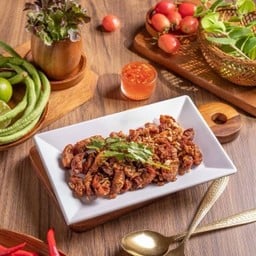 ไส้อ่อนทอดกระเทียม