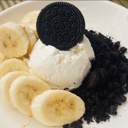 กรีกโยเกิร์ตกล้วยหอม + โอริโอ้