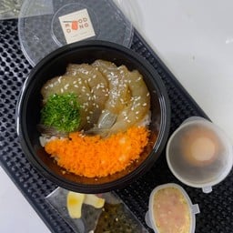 ข้าวหน้าด้งกุ้งดองซีอิ๊วเกาหลี