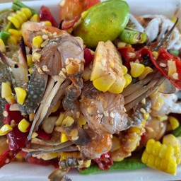 ตำข้าวโพดปูม้า