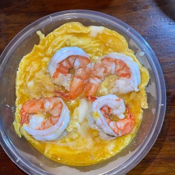 ข้าวไข่ข้นหน้ากุ้ง