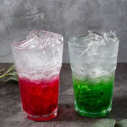 แดง/เขียว โซดา (Syrub+Soda)
