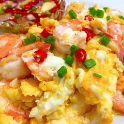 ข้าวไข่ขยี้กุ้ง