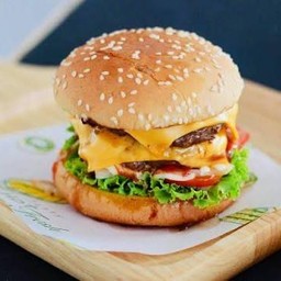 เบอร์เกอร์ดับเบิ้ลเนื้อดับเบิ้ลชีส