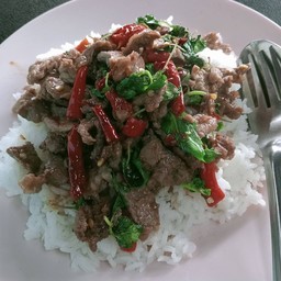 กระเพราเนื้อ