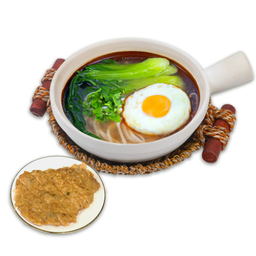 บะหมี่หม้อดินซุปตุ๋น+หมูแผ่นทอด