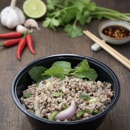 ข้าวหน้าลาบหมู