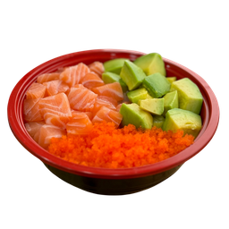 ข้าวหน้าม่อนเต๋า+อาโวคาโด้+ไข่กุ้ง