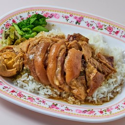 ข้าวขาหมูเนื้อ+หนัง