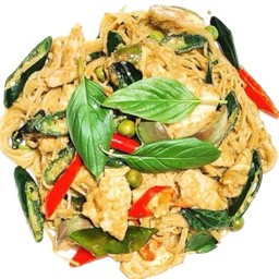 สปาเกตตี้เขียวหวานไก่