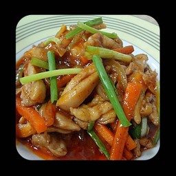 ผัดพริกเผาไก่