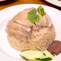 ข้าวมันไก่ต้ม(เนื้อสะโพกอย่างเดียว)