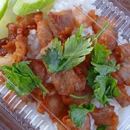 ข้าวหมูทอดน้ำปลา(สูตรโบราณ)
