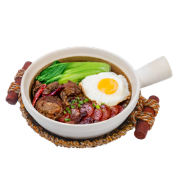 ข้าวอบหม้อดินกุนเชียงไก่หม่าล่าเสฉวน