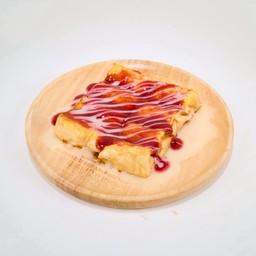 ปังปิ้งแผ่น-แยมสตอเบอรี่นม