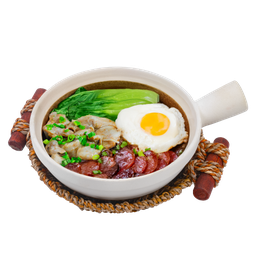 ข้าวอบหม้อดินกุนเชียงไก่เห็ดนางฟ้า