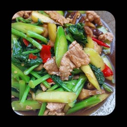 ผัดคะน้าหมู
