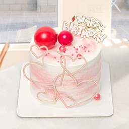 เค้กหัวใจชมพู (New)