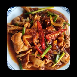 ผัดพริกเผาหมู