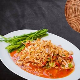 ยำหอยนางรม พริกเผา