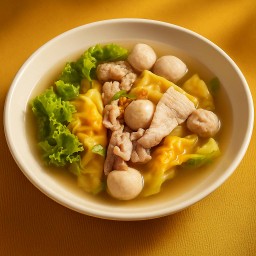 เกี๊ยวน้ำลูกชิ้นหมู