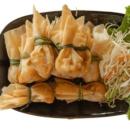 ถุงทองไส้กุ้งทอดกรอบ