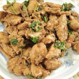 ไก่ทอดกระเทียม(กับข้าว)