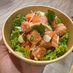 แซลมอนสลัดยำไทยชุดใหญ่(100กรัม)