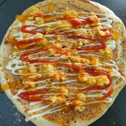 แพนเค้ก น้ำพริกเผาไก่หยอง