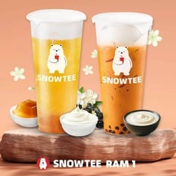 ชาเขียวมะลิชีสโฟม +ชาไทยไข่มุกฟองนม