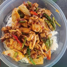 ข้าวราด ผัดพริกเผา รวมมิตร