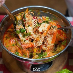 ต้มยำกุ้งแม่น้ำ (น้ำข้น)