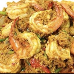 ผัดผงกะหรี่กุ้ง(กังข้าว)