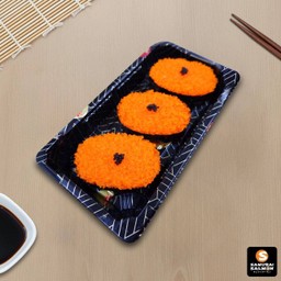 ซูชิหน้าไข่กุ้ง 3 ชิ้น