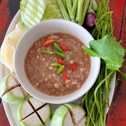 น้ำพริกกะปิ+ผักสด(ชุดละ)
