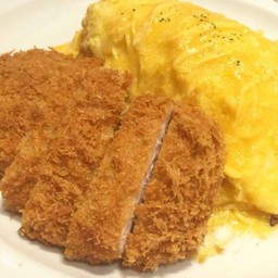 ไก่ทอดทงคัตสึ+ไข่ข้น ราดข้าว