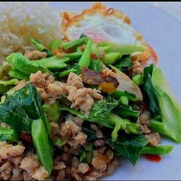 ข้าวคะน้าหมูสับ
