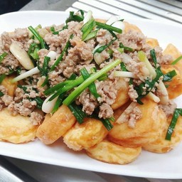 เต้าหู้ผัดหมูสับ