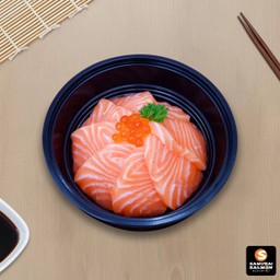 ข้าวหน้าปลาแซลมอน M