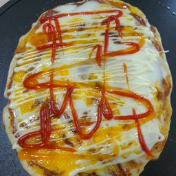 แพนเค้ก น้ำพริกเผาไข่ไก่