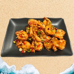 กุ้งคั่วพริกเกลือ
