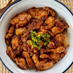 ข้าวหม่าล่าไก่ไฟลุก