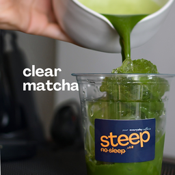 steep. NO SLEEP coffee and matcha